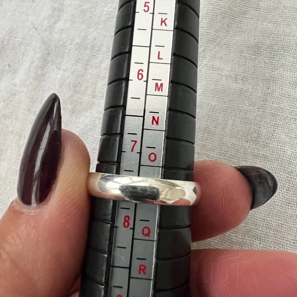 925 Long Elegant Malachite Ring 7.5 - Picture 13 of 13